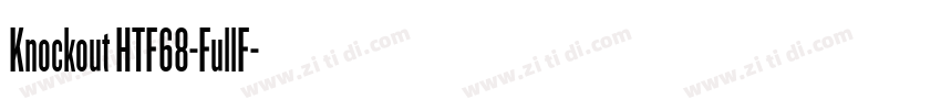 Knockout HTF68-FullF字体转换